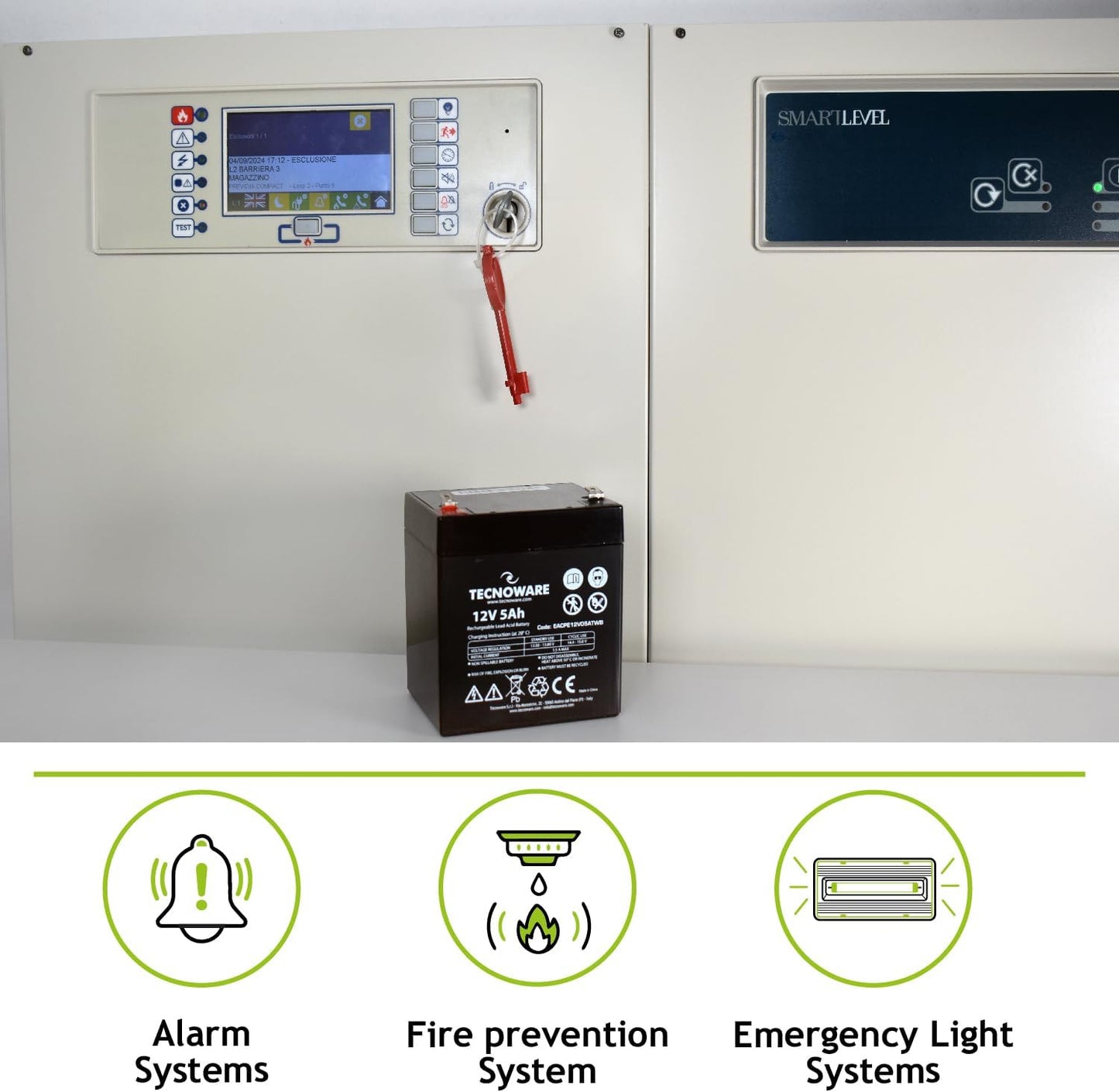 TECNOWARE Batteria Ermetica al Piombo 5Ah