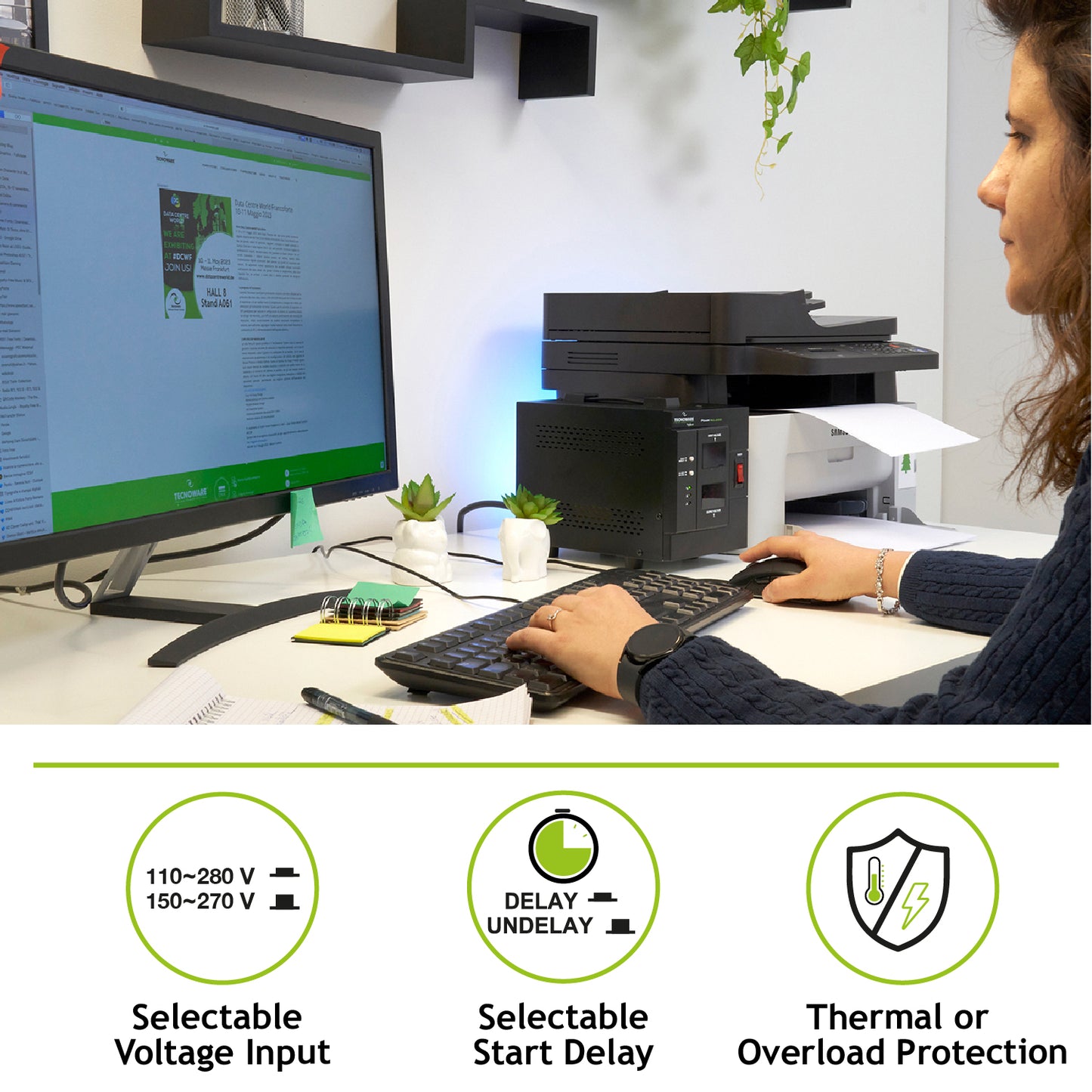 TECNOWARE Stabilizzatore di Corrente Power Reg 3000