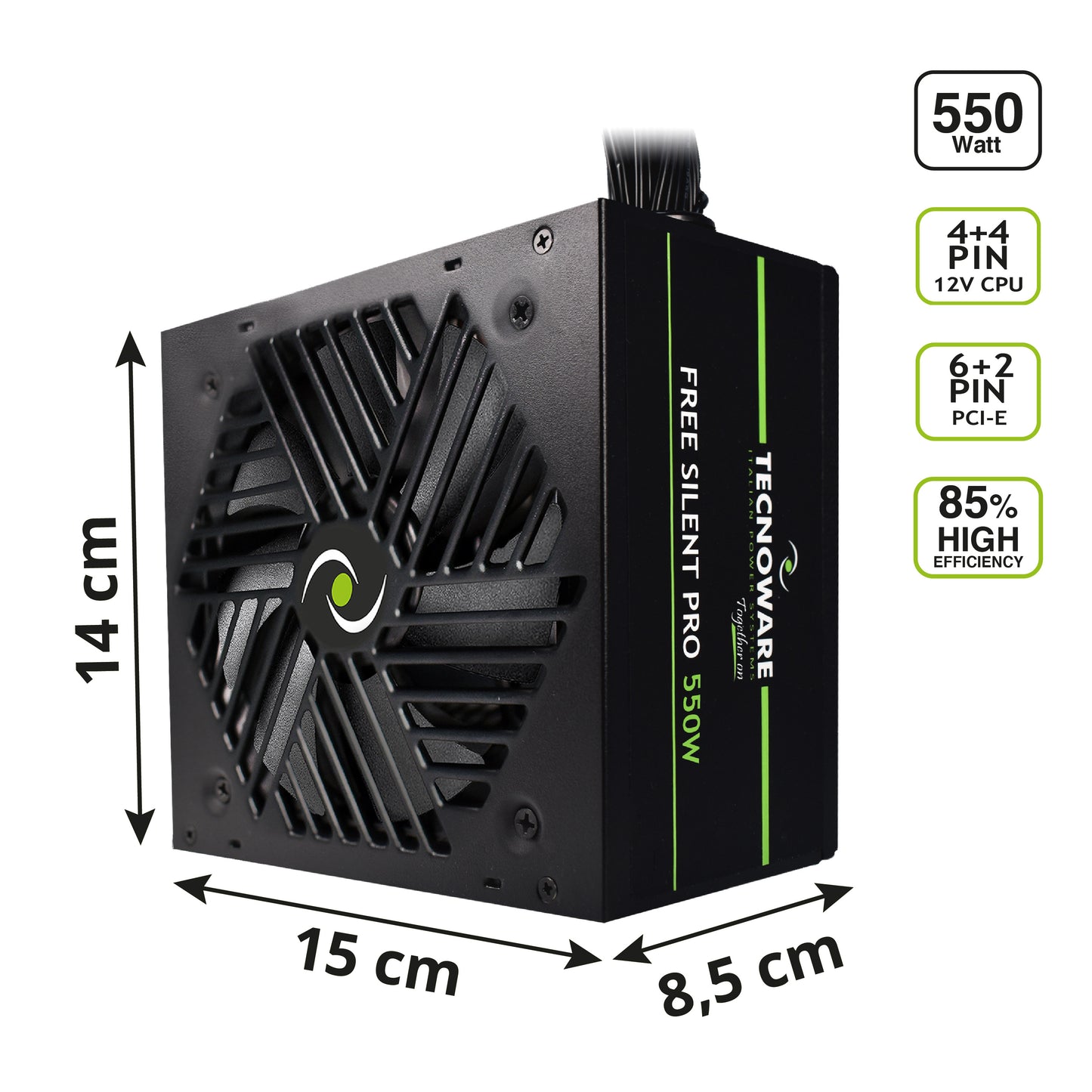 TECNOWARE Alimentatore ATX Free Silent 550 PRO