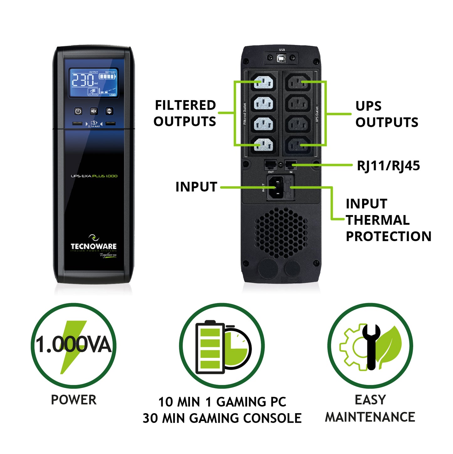 Tecnoware UPS EXA PLUS 1000