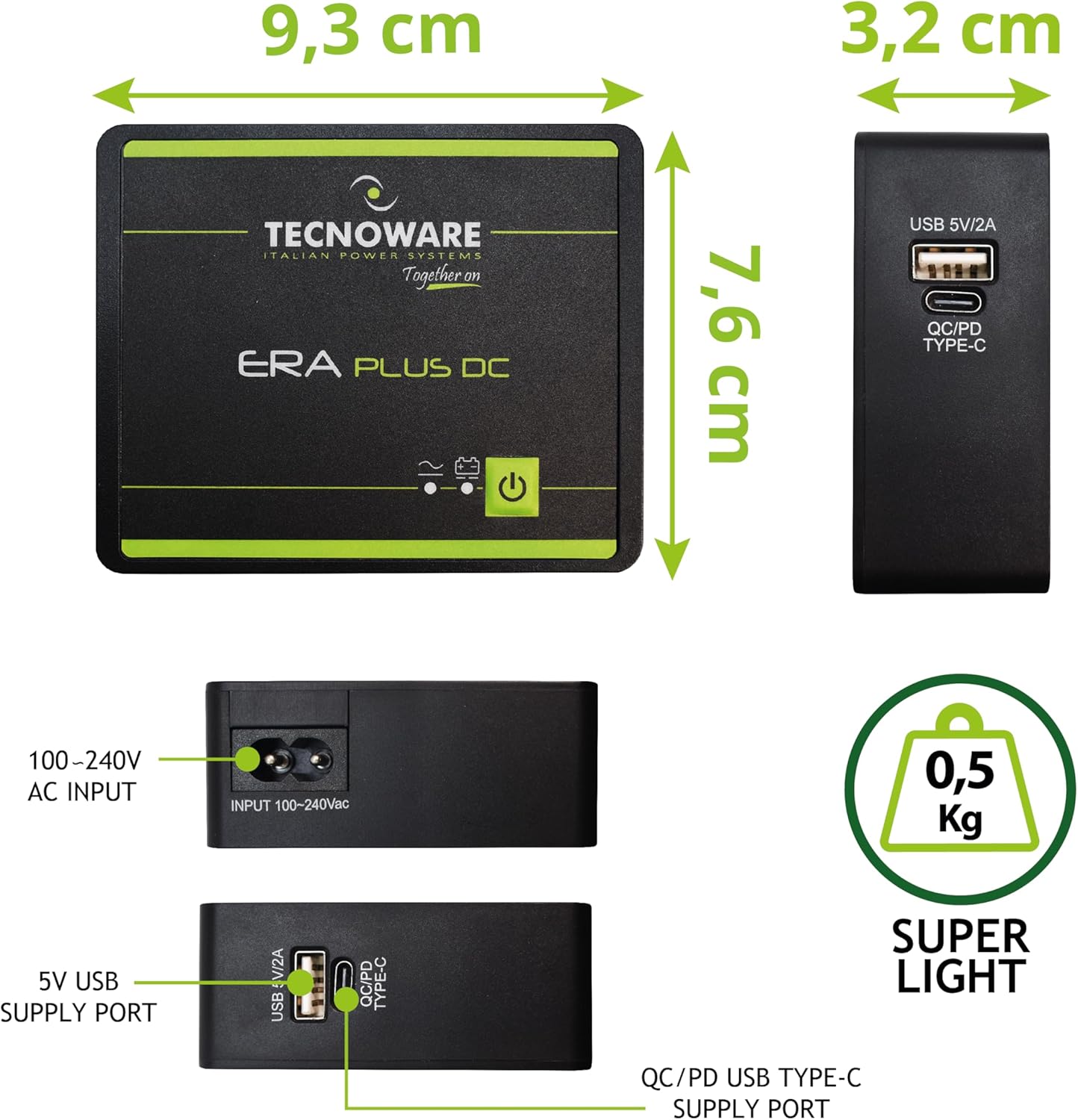 Tecnoware Mini UPS ERA PLUS DC