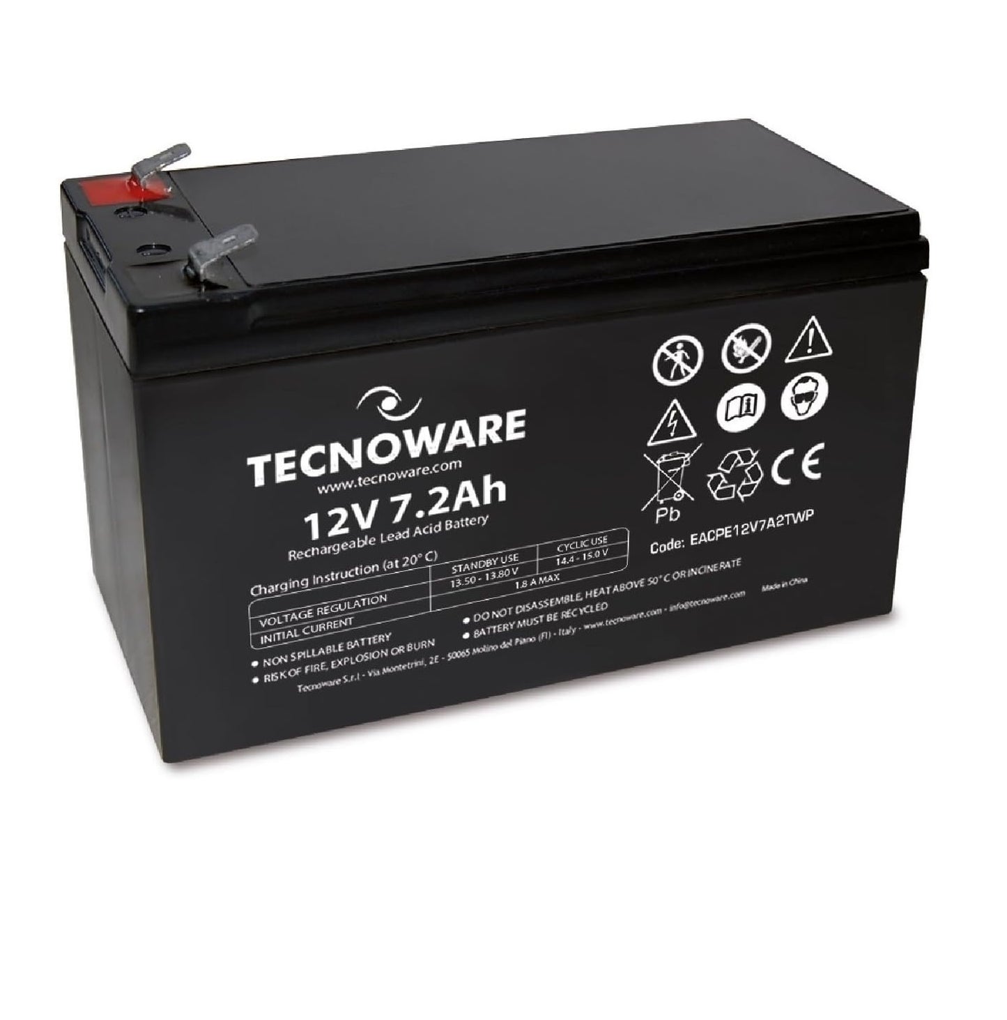 TECNOWARE Batteria Ermetica al Piombo 7Ah