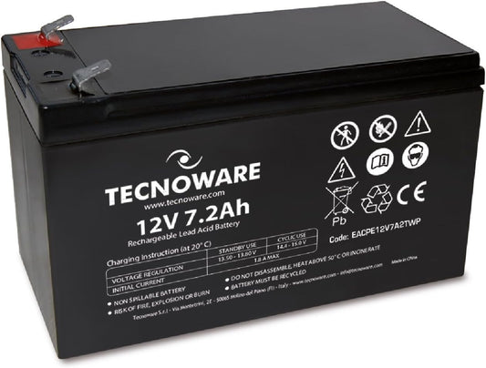 TECNOWARE Batteria Ermetica al Piombo 7Ah