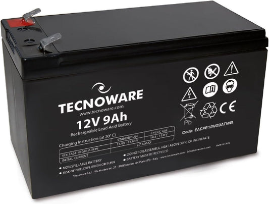 TECNOWARE Batteria Ermetica al Piombo 9Ah