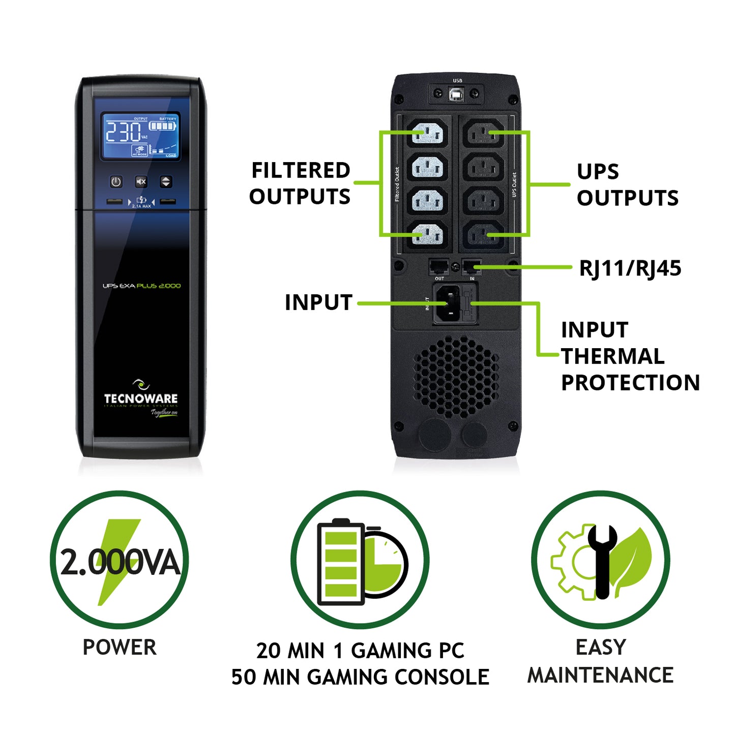 Tecnoware UPS EXA PLUS 2000