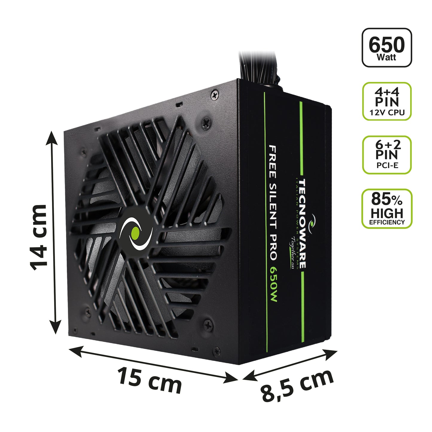 TECNOWARE Alimentatore ATX Free Silent 650 PRO