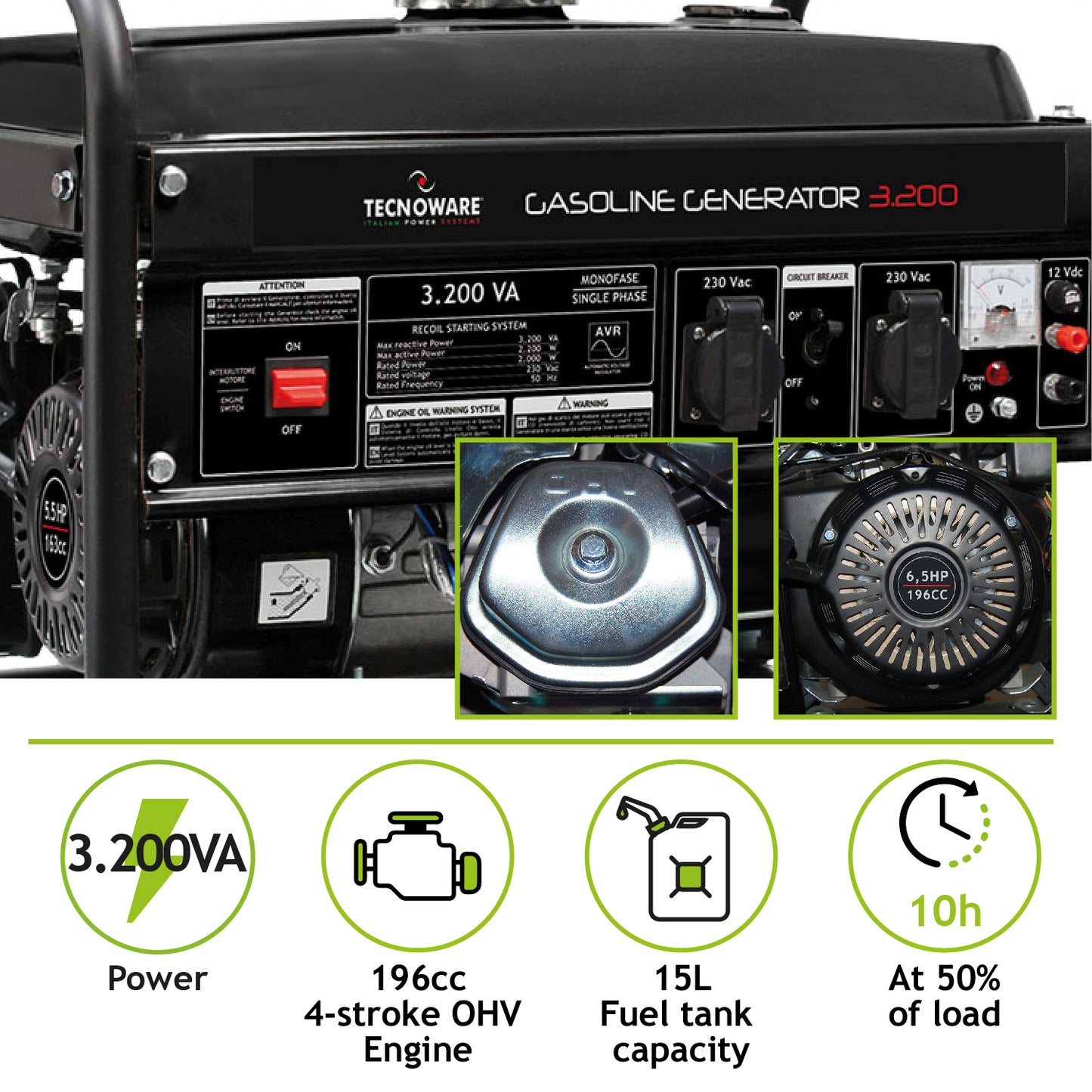 TECNOWARE Generatore di corrente 3200VA